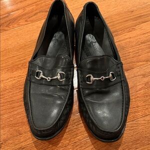 Men's Black Leather Loafers